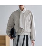 【アイシービー/iCB】の【2WAY】 ダルグロッシーサテン ボウタイ付きブルゾン トープ|ID: prp329100004801477 ipo3291000000035860406