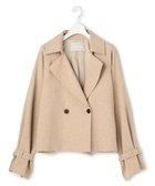 【アイシービー/iCB】の【先行予約】 ミックスブッチャー ショートトレンチコート ベージュミックス|ID: prp329100004801478 ipo3291000000034836528