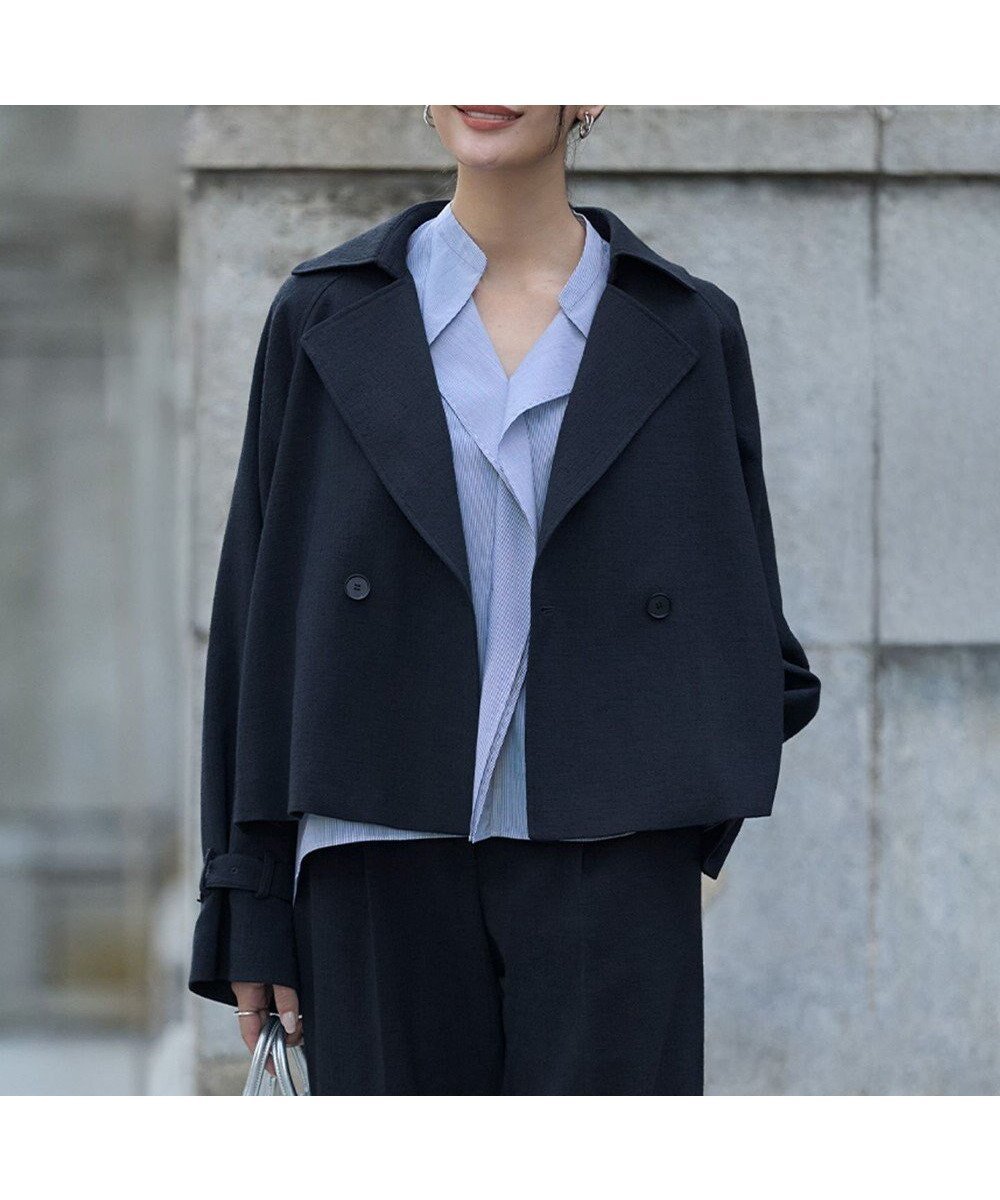 【アイシービー/iCB】のミックスブッチャー ショートトレンチコート 人気、トレンドファッション・服の通販 founy(ファニー) 　ファッション　Fashion　レディースファッション　Fashion for Women　アウター　Coat / Outerwear Collection　コート・ロングコート・ピーコート　Long Coats, Peacoats & More　レディースジャケット・軽アウター　Jackets　トレンチコート / 春秋の定番アウター　Trench Coats　春　Spring　ショート　Short, Short Length　ジャケット　Jacket, Outerwear　ストレッチ　Stretch, Stretchy Fabric　スリーブ　Sleeve, Long Sleeve / Short Sleeve　トレンチ　Trench, Trench Coat　バランス　Balance, Style Balance　ミックス　Mix, Mixed Style　ワイド　Wide, Wide Fit　S/S・春夏　SS, Spring/Summer, Warm Season　夏　Summer　エレガント 上品　Elegant　2026年　2026　 other-1|ID: prp329100004801478 ipo3291000000035875952