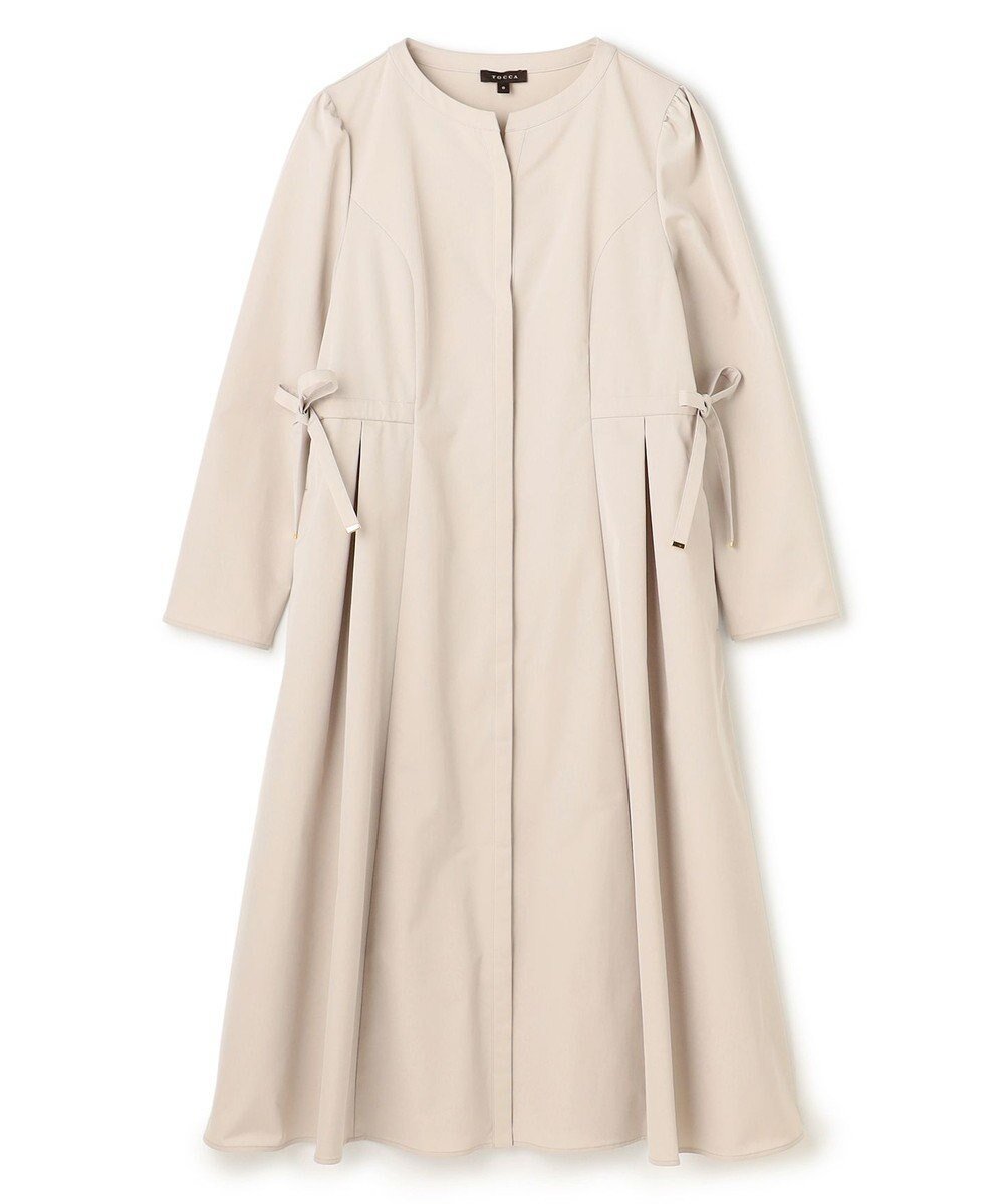 【トッカ/TOCCA】のROSE CHEEK 2WAY ドレス&コート インテリア・キッズ・メンズ・レディースファッション・服の通販 founy(ファニー) ファッション Fashion レディースファッション Fashion for Women アウター Coat / Outerwear Collection コート・ロングコート・ピーコート Long Coats, Peacoats & More ワンピース Dresses フォーマル・パーティードレス・結婚式用ドレス Elegant & Casual Dresses シンプル Simple, Minimal ドレス Dress, One-Piece フォルム Silhouette, Form フロント Front, Front Design リボン Ribbon, Bow ローズ Rose, Rose Motif エレガント 上品 Elegant 夏 Summer S/S・春夏 SS, Spring/Summer, Warm Season A/W・秋冬 Autumn/Winter ベージュ系|ID: prp329100004801479 ipo3291000000034836531