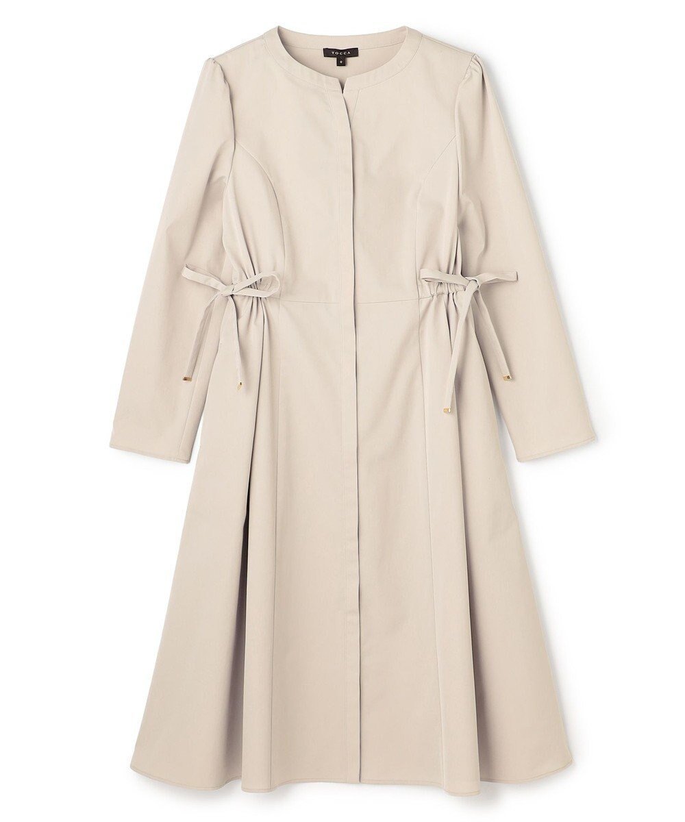 【トッカ/TOCCA】のROSE CHEEK 2WAY ドレス&コート インテリア・キッズ・メンズ・レディースファッション・服の通販 founy(ファニー) ファッション Fashion レディースファッション Fashion for Women アウター Coat / Outerwear Collection コート・ロングコート・ピーコート Long Coats, Peacoats & More ワンピース Dresses フォーマル・パーティードレス・結婚式用ドレス Elegant & Casual Dresses シンプル Simple, Minimal ドレス Dress, One-Piece フォルム Silhouette, Form フロント Front, Front Design リボン Ribbon, Bow ローズ Rose, Rose Motif エレガント 上品 Elegant 夏 Summer S/S・春夏 SS, Spring/Summer, Warm Season A/W・秋冬 Autumn/Winter ベージュ系|ID: prp329100004801479 ipo3291000000035202509