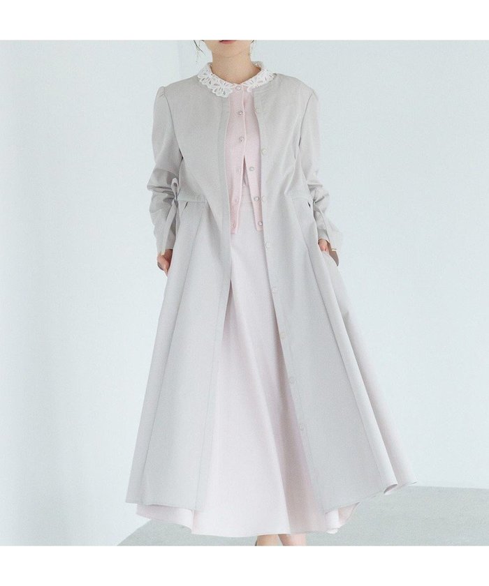 【トッカ/TOCCA】の【chayさん着用】ROSE CHEEK 2WAY ドレス&コート インテリア・キッズ・メンズ・レディースファッション・服の通販 founy(ファニー) https://founy.com/ ファッション Fashion レディースファッション Fashion for Women アウター Coat / Outerwear Collection コート・ロングコート・ピーコート Long Coats, Peacoats & More ワンピース Dresses フォーマル・パーティードレス・結婚式用ドレス Elegant & Casual Dresses シンプル Simple, Minimal ドレス Dress, One-Piece フォルム Silhouette, Form フロント Front, Front Design リボン Ribbon, Bow ローズ Rose, Rose Motif エレガント 上品 Elegant 夏 Summer S/S・春夏 SS, Spring/Summer, Warm Season A/W・秋冬 Autumn/Winter |ID: prp329100004801479 ipo3291000000035575552