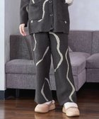 【ティアクラッセ/Tiaclasse】のふわもちニュアンス配色ニットパンツ チャコールグレー|ID: prp329100004801484 ipo3291000000034836549