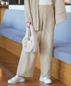 【ティアクラッセ/Tiaclasse】のふわもちニュアンス配色ニットパンツ ベージュ|ID: prp329100004801484 ipo3291000000034836550