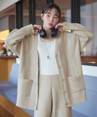 【ティアクラッセ/Tiaclasse】のふわもちニュアンス配色ニットカーディガン ベージュ|ID: prp329100004801485 ipo3291000000034836554