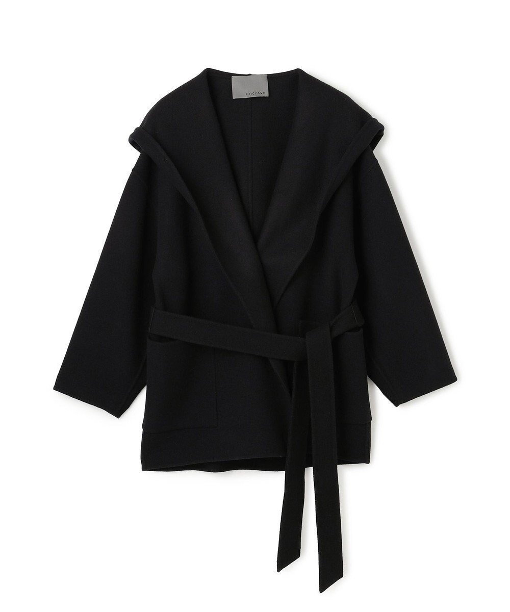 【アンクレイヴ/uncrave】のメルトンリバー フーデットコート インテリア・キッズ・メンズ・レディースファッション・服の通販 founy(ファニー) ファッション Fashion レディースファッション Fashion for Women アウター Coat / Outerwear Collection コート・ロングコート・ピーコート Long Coats, Peacoats & More レディースジャケット・軽アウター Jackets ジャケット Jacket, Outerwear ミドル Middle Length, Mid Height ミニスカート Mini Skirt, Short Skirt メルトン Melton, Heavy Wool A/W・秋冬 Autumn/Winter エレガント 上品 Elegant ブラック|ID: prp329100004801488 ipo3291000000034836563