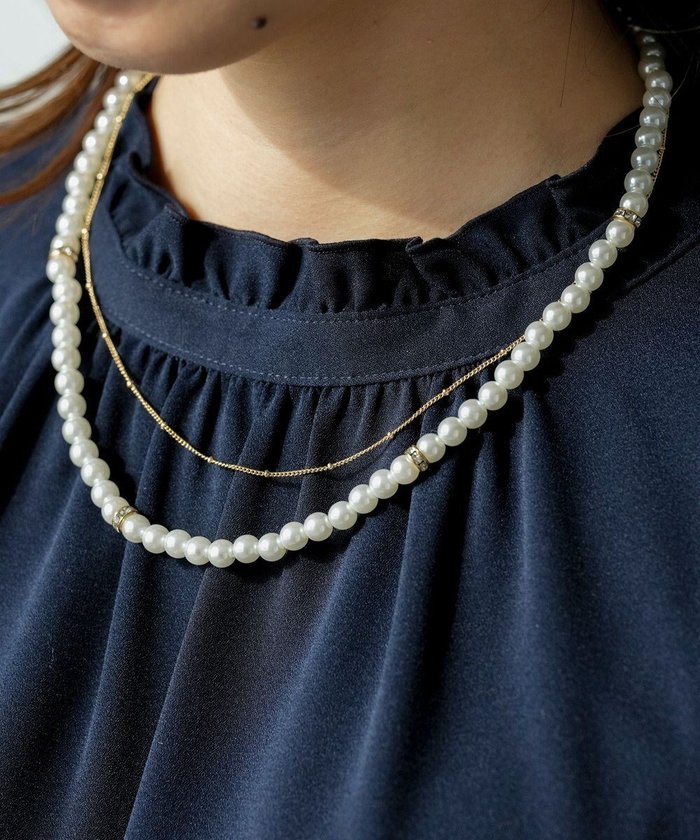 【エニィ スィス/any SiS】の2連パール調チェーン ネックレス インテリア・キッズ・メンズ・レディースファッション・服の通販 founy(ファニー) https://founy.com/ ファッション Fashion レディースファッション Fashion for Women ジュエリー Jewelry ネックレス Necklaces & Pendants アクセサリー Fashion Accessories チェーン Chain, Chain Strap ネックレス Necklace, Pendant Necklace パール Pearl, Pearl Accent モチーフ Motif, Design Theme エレガント 上品 Elegant 新作・新入荷 New Arrivals / New In |ID: prp329100004801492 ipo3291000000034836572