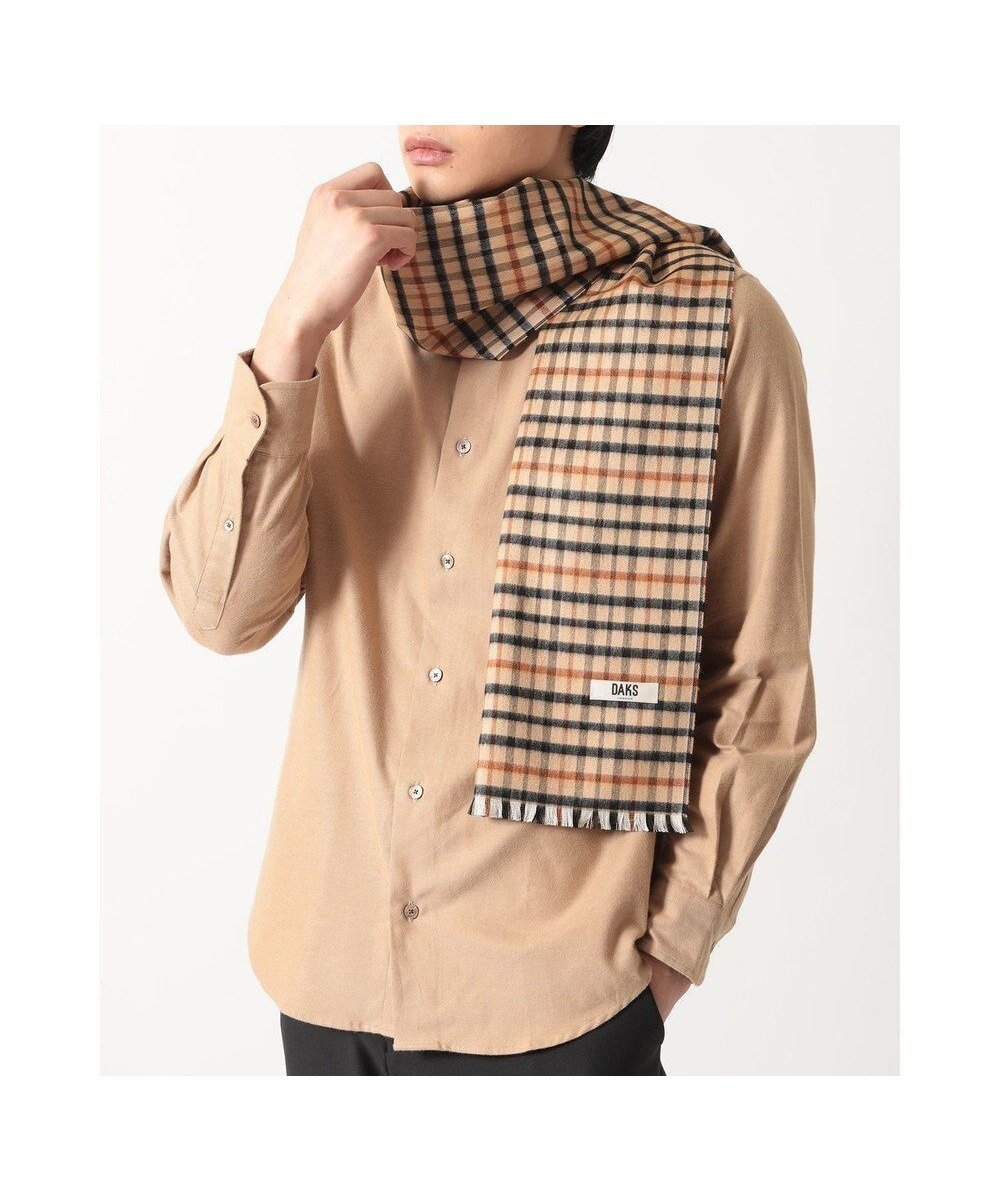 【ダックス/DAKS / GOODS】のハウスチェックシルクマフラー 人気、トレンドファッション・服の通販 founy(ファニー) 　クラシック　Classic, Timeless Style　シルク　Silk, 100% Silk　ストール　Stole, Wrap　スヌード　Snood, Infinity Scarf　チェック　Check, Plaid, Tartan　マフラー　Scarf, Muffler　エレガント 上品　Elegant　A/W・秋冬　Autumn/Winter　 other-1|ID: prp329100004802804 ipo3291000000034846079