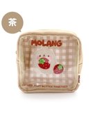 【マザーガーデン/Mother garden / KIDS】の【2/15(日)で販売終了】 マザーガーデン MOLANG モラン スクエアポーチ 《 桃色 / 茶色 》 単品 茶色|ID: prp329100004802811 ipo3291000000034846102