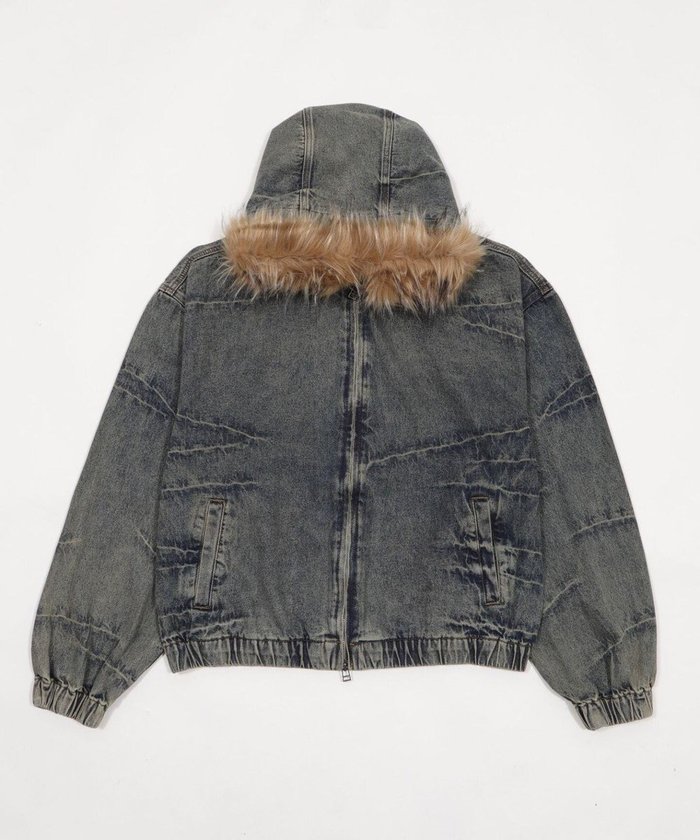 【ウィゴー/WEGO / MEN】のファーフードスラッシュデニムブルゾン インテリア・キッズ・メンズ・レディースファッション・服の通販 founy(ファニー) https://founy.com/ ファッション Fashion メンズファッション Fashion for Men アウター Men's Coats Outerwear ブルゾンジャケット / カジュアルアウター Bomber Jackets & Blousons インナー Innerwear 春 Spring 秋 Autumn カーゴパンツ Cargo Pants, Utility Pants 今季 This Season, Current Season ジャケット Jacket, Outerwear スニーカー Sneakers, Trainers スマホ Smartphone, Mobile Device セットアップ Set-Up, Coordinated Outfit デニム Denim, Jeans Material トレンド Trend, Trending Now バランス Balance, Style Balance パーカー Hoodie, Parka ブルゾン Blouson, Bomber Jacket ロング Long, Long-Length ワイド Wide, Wide Fit 冬 Winter / This Winter S/S・春夏 SS, Spring/Summer, Warm Season おすすめ Recommended / Our Picks 夏 Summer 2026年 2026 |ID: prp329100004802826 ipo3291000000034846157