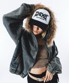 【ウィゴー/WEGO】の【ユニセックス着用ITEM】ファーフードスラッシュデニムブルゾン デニム淡加工色|ID: prp329100004802826 ipo3291000000035202490