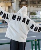 【ウィゴー/WEGO】の【ユニセックス着用ITEM/MLサイズ展開】エコファーグラフィックブルゾン ホワイト|ID: prp329100004802828 ipo3291000000035629783