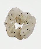 【ウィゴー/WEGO】のLドットシュシュ オフホワイト|ID: prp329100004802862 ipo3291000000034846350