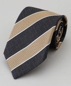 【五大陸/gotairiku / MEN】のGOTAIRIKU別注【日本製】シルク ネクタイ_レジメンタル ブラック系1|ID: prp329100004803969 ipo3291000000034854194