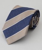 【五大陸/gotairiku / MEN】のGOTAIRIKU別注【日本製】シルク ネクタイ_レジメンタル ネイビー系1|ID: prp329100004803969 ipo3291000000034854195