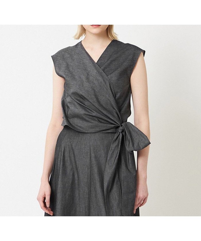 【ベイジ,/BEIGE,】のPOMEGRANATE / カシュクールブラウス インテリア・キッズ・メンズ・レディースファッション・服の通販 founy(ファニー) https://founy.com/ ファッション Fashion レディースファッション Fashion for Women トップス・カットソー Cut & Sew Tops シャツ・ブラウス・オフィスカジュアル Elegant Blouses & Button-Ups 春 Spring コンパクト Compact, Small Size 抗菌 Antibacterial, Bacteria-Resistant デニム Denim, Jeans Material ドレス Dress, One-Piece フロント Front, Front Design ボトム Bottoms, Lower Wear ラップ Wrap, Wrap Design ワイド Wide, Wide Fit S/S・春夏 SS, Spring/Summer, Warm Season 夏 Summer 2023春夏・S/S Spring/Summer 2023 SS23 2023年 2023 エレガント 上品 Elegant |ID: prp329100004803976 ipo3291000000034854250