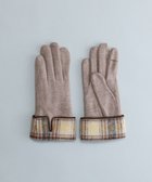 【オルクベット/ORuKuBET】のタータンチェックカフスジャージグローブ(WOMEN)【タッチパネル対応】 ベージュ|ID: prp329100004803982 ipo3291000000034854279