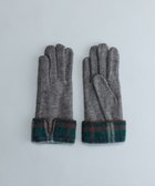 【オルクベット/ORuKuBET】のタータンチェックカフスジャージグローブ(WOMEN)【タッチパネル対応】 ダークグレー|ID: prp329100004803982 ipo3291000000035773509