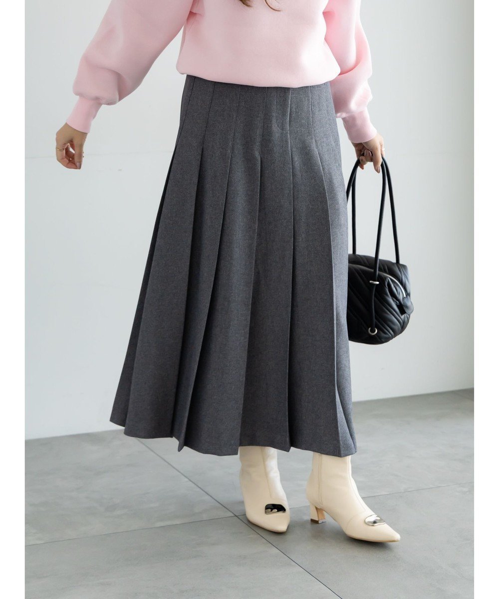 【テチチ/Te chichi】のチェックアソートロングプリーツスカート インテリア・キッズ・メンズ・レディースファッション・服の通販 founy(ファニー) 　ファッション　Fashion　レディースファッション　Fashion for Women　スカート　Skirts　プリーツスカート / 上品フェミニンスタイル　Pleated Skirts　クラシカル　Classical, Vintage-Inspired　チェック　Check, Plaid, Tartan　プリーツ　Pleats, Pleated　ロング　Long, Long-Length　夏　Summer　S/S・春夏　SS, Spring/Summer, Warm Season　無地　Plain, Solid Color　A/W・秋冬　Autumn/Winter　グレー|ID: prp329100004805022 ipo3291000000035590367