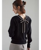 【テチチ/Te chichi】の前後2WAYボウタイニットプルオーバー 人気、トレンドファッション・服の通販 founy(ファニー) ファッション Fashion レディースファッション Fashion for Women トップス・カットソー Cut & Sew Tops ニット Knit Tops & Sweaters カジュアルプルオーバー・ニットトップス Pullovers & Knit Tops / Casual Pullovers セーター Sweater, Knitwear デニム Denim, Jeans Material エレガント 上品 Elegant 夏 Summer S/S・春夏 SS, Spring/Summer, Warm Season A/W・秋冬 Autumn/Winter thumbnail ブラック|ID: prp329100004805024 ipo3291000000034863990