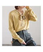 【テチチ/Te chichi】の前後2WAYボウタイニットプルオーバー 人気、トレンドファッション・服の通販 founy(ファニー) ファッション Fashion レディースファッション Fashion for Women トップス・カットソー Cut & Sew Tops ニット Knit Tops & Sweaters カジュアルプルオーバー・ニットトップス Pullovers & Knit Tops / Casual Pullovers セーター Sweater, Knitwear デニム Denim, Jeans Material エレガント 上品 Elegant 夏 Summer S/S・春夏 SS, Spring/Summer, Warm Season A/W・秋冬 Autumn/Winter thumbnail イエロー|ID: prp329100004805024 ipo3291000000034863991