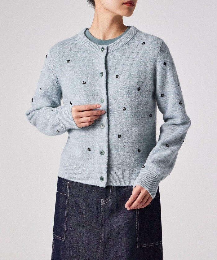 【ポール スミス/Paul Smith】のホースシュー ビーズ カーディガン インテリア・キッズ・メンズ・レディースファッション・服の通販 founy(ファニー) https://founy.com/ ファッション Fashion レディースファッション Fashion for Women トップス・カットソー Cut & Sew Tops カーディガン・羽織り Layered Style Cardigans カーディガン Cardigan, Knitwear メランジ Melange, Mixed Yarn モチーフ Motif, Design Theme エレガント 上品 Elegant 夏 Summer S/S・春夏 SS, Spring/Summer, Warm Season A/W・秋冬 Autumn/Winter |ID: prp329100004805035 ipo3291000000035005102