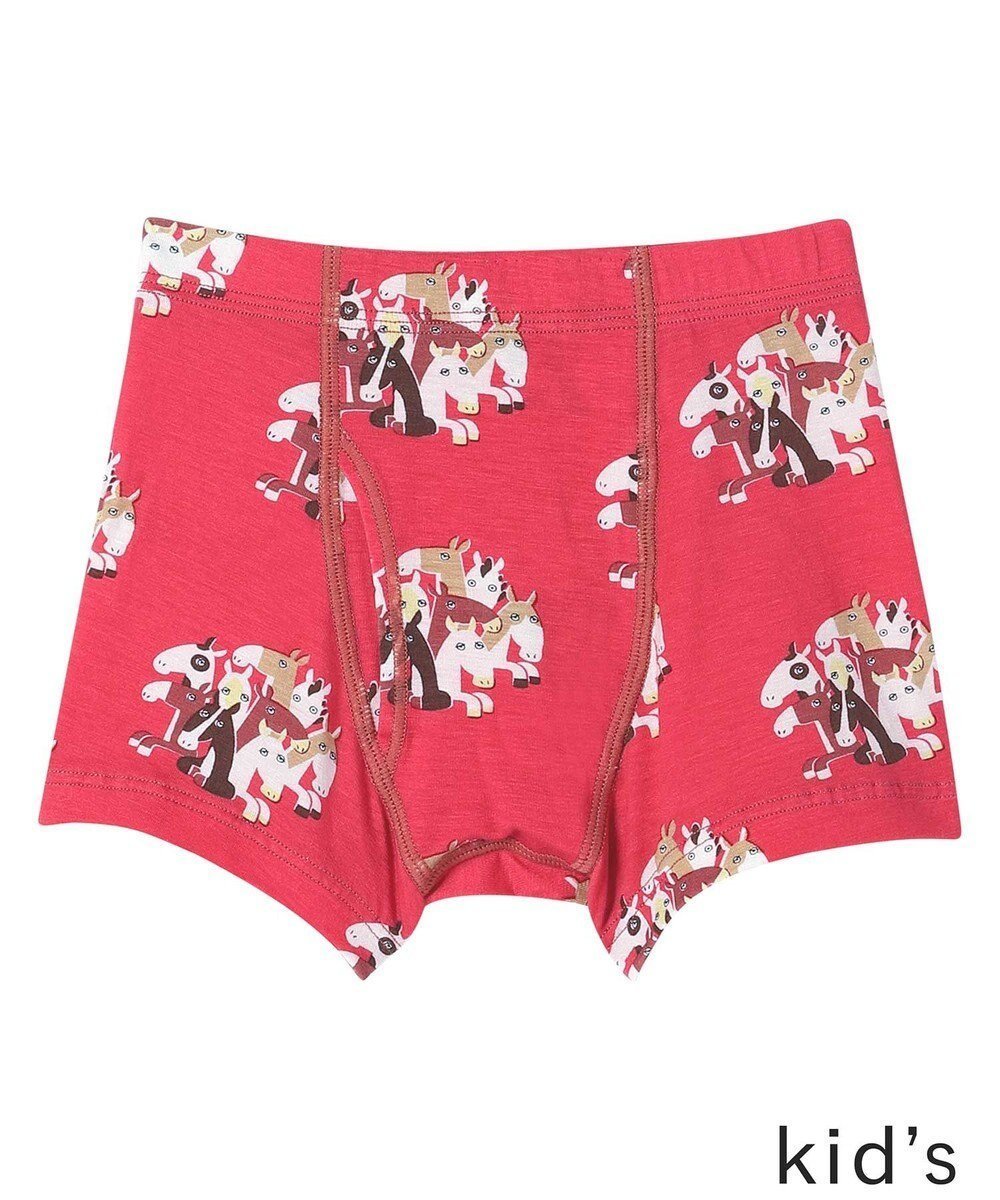 【ウンナナクール/une nana cool / KIDS】の2026年お年賀「まるっとうまくいく」 キッズ男児ボトム(ボクサーパンツ) インテリア・キッズ・メンズ・レディースファッション・服の通販 founy(ファニー) ファッション Fashion キッズファッション Fashion for Kids ボトムス Bottoms アンダー Underwear Essentials プリント Print, Printed Pattern ボトム Bottoms, Lower Wear レッド|ID: prp329100004806165 ipo3291000000034875782