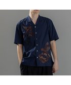 【ジョゼフ オム/JOSEPH HOMME / MEN】の新柄【洗える】メキシカンエンブロイダリー オープンカラー半袖シャツ ネイビー系5|ID: prp329100004806222 ipo3291000000034875953