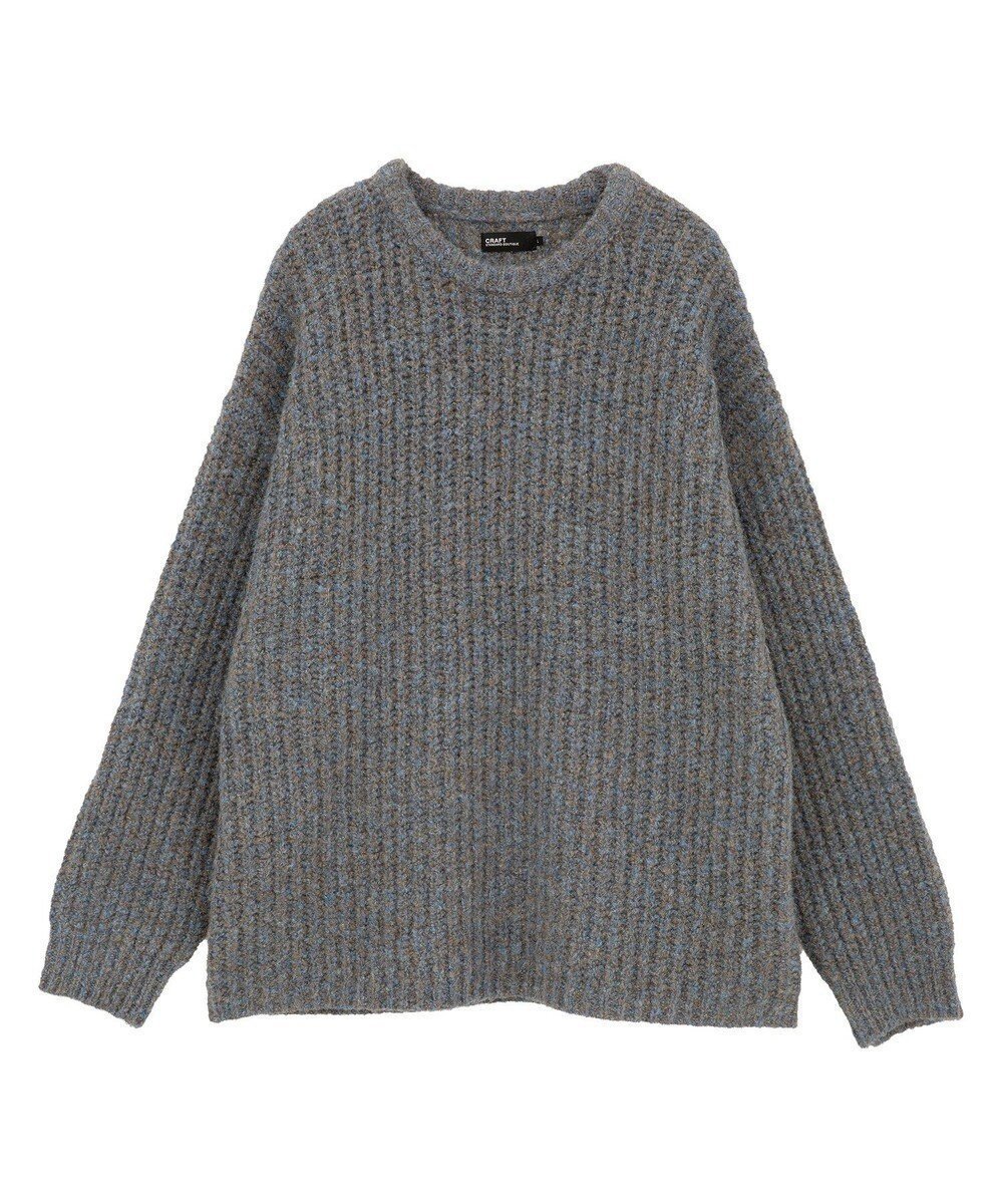 【クラフトスタンダードブティック/CRAFT STANDARD BOUTIQUE / MEN】のチャンキーニットプルオーバー インテリア・キッズ・メンズ・レディースファッション・服の通販 founy(ファニー) 　ファッション　Fashion　メンズファッション　Fashion for Men　トップス・カットソー　Cut & Sew Tops　ニット・セーター / 定番トップス　Knit Tops & Sweaters　おすすめ　Recommended / Our Picks　インナー　Innerwear　セーター　Sweater, Knitwear　フォルム　Silhouette, Form　ポケット　Pocket, Pocket Detail　ミックス　Mix, Mixed Style　洗える　Machine Washable　A/W・秋冬　Autumn/Winter　Blue|ID: prp329100004806224 ipo3291000000034875962