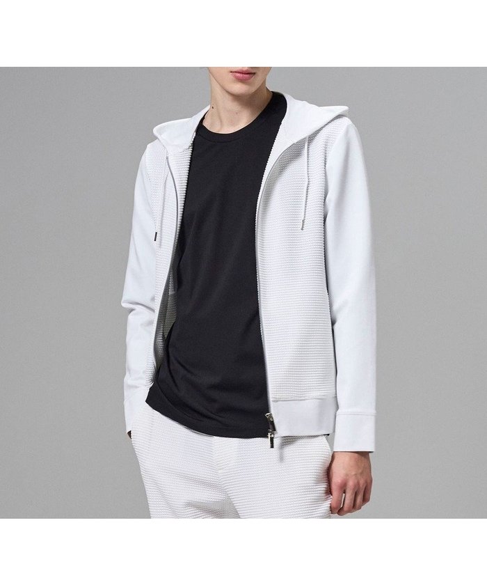 【ジョゼフ オム/JOSEPH HOMME / MEN】の【オリジナル素材 】ライトタックジャージー ジップアップフーディー インテリア・キッズ・メンズ・レディースファッション・服の通販 founy(ファニー) https://founy.com/ ファッション Fashion メンズファッション Fashion for Men トップス・カットソー Cut & Sew Tops パーカー・フーディー / カジュアルコーデ Hoodies & Parkas アンサンブル Ensemble Set 春 Spring コンビ Combo, Combination Style シンプル Simple, Minimal スポーティ Sporty, Casual Athletic セットアップ Set-Up, Coordinated Outfit 定番 Standard, Basic Item パーカー Hoodie, Parka フロント Front, Front Design ベーシック Basic, Essential S/S・春夏 SS, Spring/Summer, Warm Season 夏 Summer |ID: prp329100004806225 ipo3291000000034875970