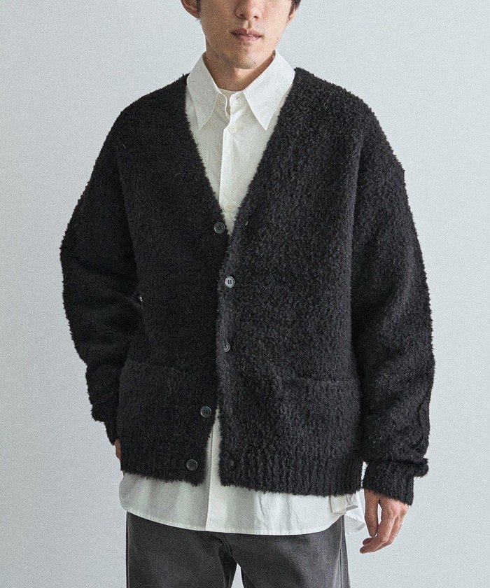 【クラフトスタンダードブティック/CRAFT STANDARD BOUTIQUE / MEN】のフェザーモールニットカーディガン インテリア・キッズ・メンズ・レディースファッション・服の通販 founy(ファニー) https://founy.com/ ファッション Fashion メンズファッション Fashion for Men トップス・カットソー Cut & Sew Tops ニット・セーター / 定番トップス Knit Tops & Sweaters カーディガン / 羽織り Cardigans インナー Innerwear ウォーム Warm Fabric カーディガン Cardigan, Knitwear ハンド Hand, Handmade フェザー Feather, Feather Detail ポケット Pocket, Pocket Detail リラックス Relax, Relaxed Fit エレガント 上品 Elegant A/W・秋冬 Autumn/Winter |ID: prp329100004806230 ipo3291000000034875993