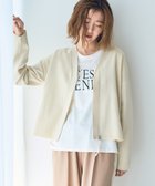【イェッカ ヴェッカ/YECCA VECCA】の配色VネックZIPカーディガン 人気、トレンドファッション・服の通販 founy(ファニー) ファッション Fashion レディースファッション Fashion for Women トップス・カットソー Cut & Sew Tops カーディガン・羽織り Layered Style Cardigans Vネックトップス V-Neck Tops / V-Cut Neckline Shirts カーディガン Cardigan, Knitwear ジップアップ Zip-Up, Full Zip フロント Front, Front Design ポケット Pocket, Pocket Detail 夏 Summer 春 Spring S/S・春夏 SS, Spring/Summer, Warm Season thumbnail Ivory|ID: prp329100004806238 ipo3291000000034876017