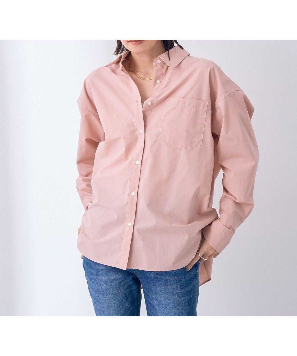 【イェッカ ヴェッカ/YECCA VECCA】のイージーケアオーバーシャツ インテリア・キッズ・メンズ・レディースファッション・服の通販 founy(ファニー) ファッション Fashion レディースファッション Fashion for Women トップス・カットソー Cut & Sew Tops シャツ・ブラウス・オフィスカジュアル Elegant Blouses & Button-Ups おすすめ Recommended / Our Picks ポケット Pocket, Pocket Detail 夏 Summer 春 Spring S/S・春夏 SS, Spring/Summer, Warm Season Pink|ID: prp329100004806239 ipo3291000000034876020