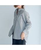 【イェッカ ヴェッカ/YECCA VECCA】のイージーケアオーバーシャツ 人気、トレンドファッション・服の通販 founy(ファニー) ファッション Fashion レディースファッション Fashion for Women トップス・カットソー Cut & Sew Tops シャツ・ブラウス・オフィスカジュアル Elegant Blouses & Button-Ups おすすめ Recommended / Our Picks ポケット Pocket, Pocket Detail 夏 Summer 春 Spring S/S・春夏 SS, Spring/Summer, Warm Season thumbnail Stripe Navy|ID: prp329100004806239 ipo3291000000034876023