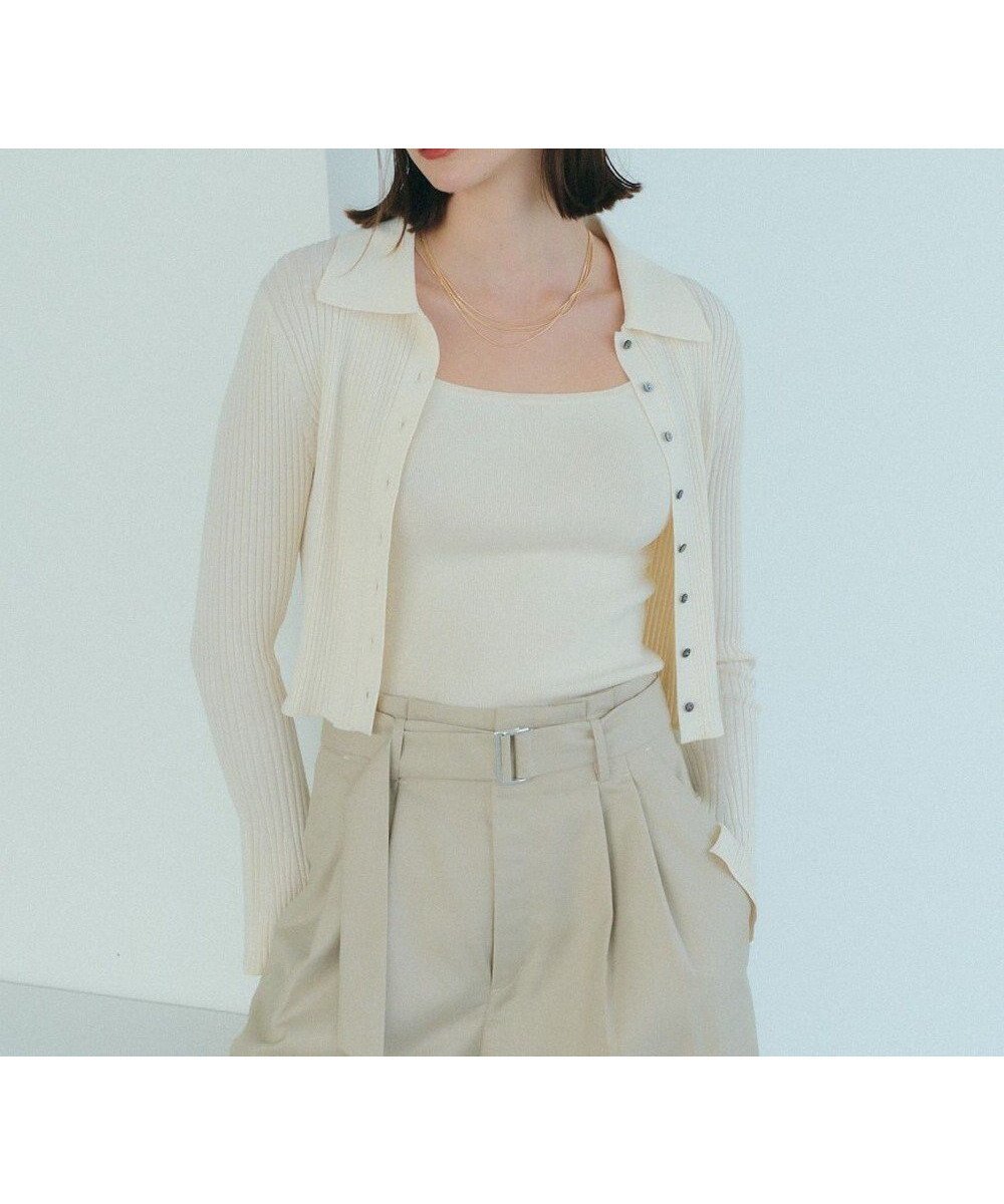 【イェッカ ヴェッカ/YECCA VECCA】の【2点セット】キャミセット襟付きカーディガン インテリア・キッズ・メンズ・レディースファッション・服の通販 founy(ファニー) ファッション Fashion レディースファッション Fashion for Women トップス・カットソー Cut & Sew Tops カーディガン・羽織り Layered Style Cardigans キャミソール&ノースリーブ Camisoles & Sleeveless Tops おすすめ Recommended / Our Picks カーディガン Cardigan, Knitwear キャミソール Camisole, Spaghetti Strap Top スリット Slit, Slit Detail スリーブ Sleeve, Long Sleeve / Short Sleeve バランス Balance, Style Balance フィット Fit, Slim Fit ボトム Bottoms, Lower Wear ポケット Pocket, Pocket Detail リラックス Relax, Relaxed Fit ワイド Wide, Wide Fit ワイドリブ Wide Rib, Wide Ribbed Knit 夏 Summer 春 Spring S/S・春夏 SS, Spring/Summer, Warm Season Ivory|ID: prp329100004806241 ipo3291000000034876030