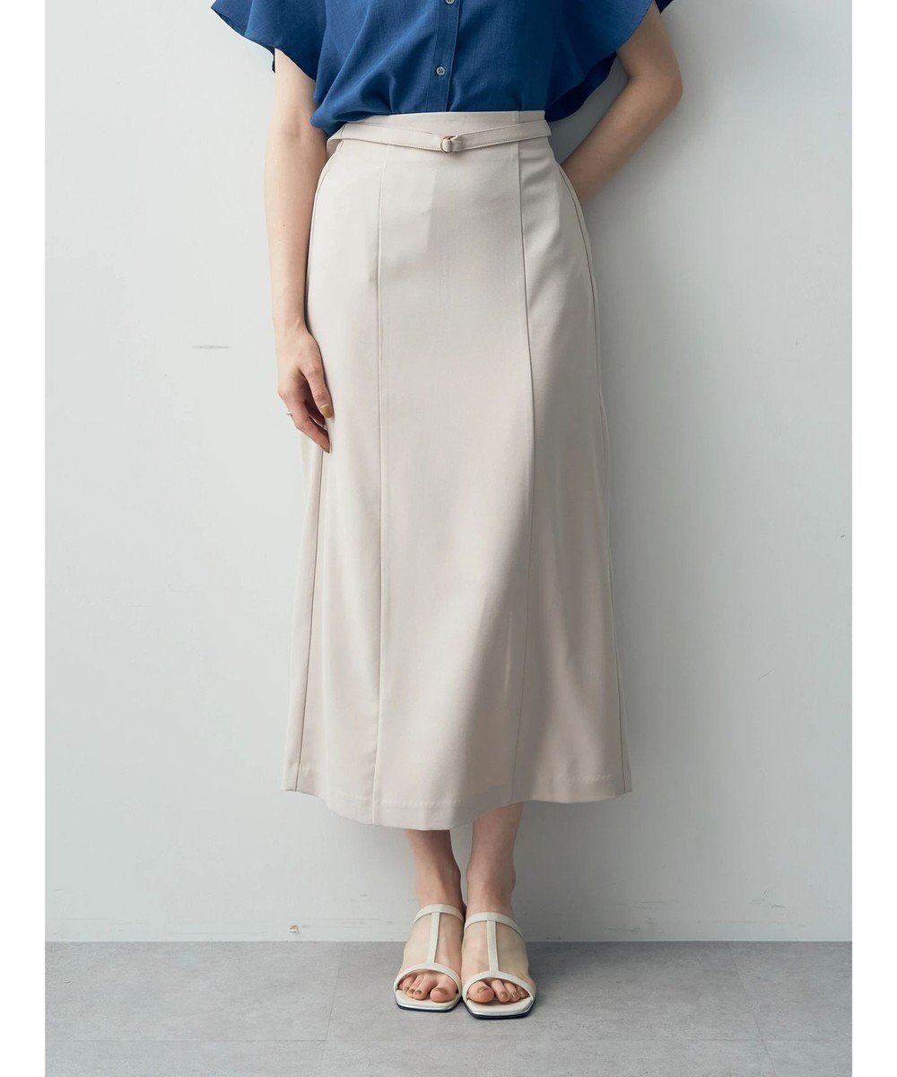 【イェッカ ヴェッカ/YECCA VECCA】のベルト付きナロースカート インテリア・キッズ・メンズ・レディースファッション・服の通販 founy(ファニー) ファッション Fashion レディースファッション Fashion for Women スカート Skirts ベルト&ウエストマーク Belts & Waist Accessories コンパクト Compact, Small Size ポケット Pocket, Pocket Detail 夏 Summer 春 Spring S/S・春夏 SS, Spring/Summer, Warm Season Light Beige|ID: prp329100004806249 ipo3291000000034876083