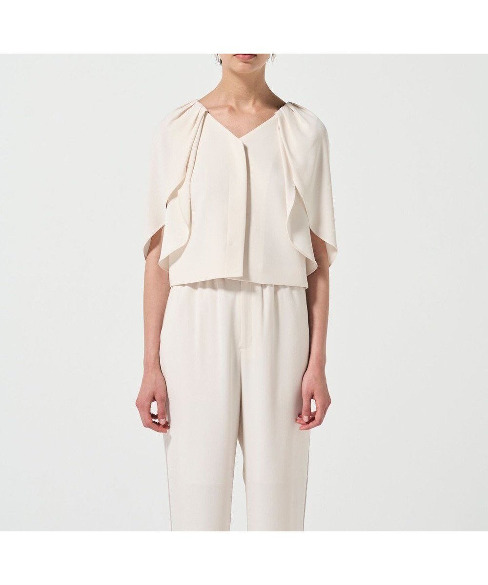 【グレース コンチネンタル/GRACE CONTINENTAL】のケープスリーブトップ 人気、トレンドファッション・服の通販 founy(ファニー) ファッション Fashion レディースファッション Fashion for Women トップス・カットソー Cut & Sew Tops おすすめ Recommended / Our Picks サテン Satin, Glossy Fabric サロペット Overalls, Salopette スリーブ Sleeve, Long Sleeve / Short Sleeve フロント Front, Front Design ラップ Wrap, Wrap Design エレガント 上品 Elegant 夏 Summer S/S・春夏 SS, Spring/Summer, Warm Season A/W・秋冬 Autumn/Winter other-1|ID: prp329100004806250 ipo3291000000034876088