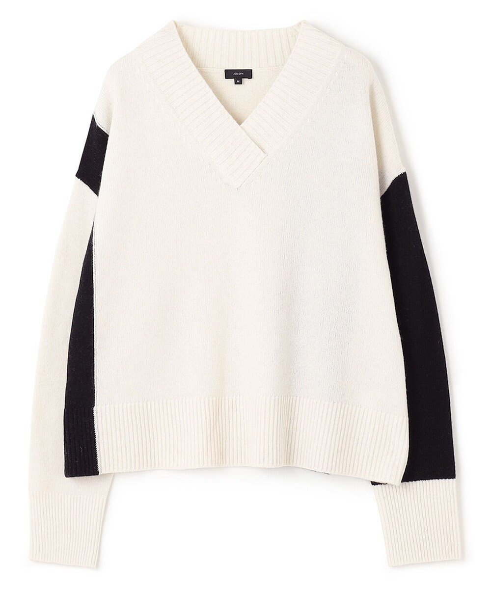【ジョゼフ/JOSEPH】のウールミックス Vネックニット 人気、トレンドファッション・服の通販 founy(ファニー) ファッション Fashion レディースファッション Fashion for Women トップス・カットソー Cut & Sew Tops ニット Knit Tops & Sweaters Vネックトップス V-Neck Tops / V-Cut Neckline Shirts アウトレット Outlet / Clearance アシンメトリー Asymmetrical Style スペシャル Special, Limited Edition セーター Sweater, Knitwear ボトム Bottoms, Lower Wear ミックス Mix, Mixed Style A/W・秋冬 Autumn/Winter other-1|ID: prp329100004806259 ipo3291000000034876213