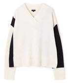 【ジョゼフ/JOSEPH】のウールミックス Vネックニット 人気、トレンドファッション・服の通販 founy(ファニー) ファッション Fashion レディースファッション Fashion for Women トップス・カットソー Cut & Sew Tops ニット Knit Tops & Sweaters Vネックトップス V-Neck Tops / V-Cut Neckline Shirts アウトレット Outlet / Clearance アシンメトリー Asymmetrical Style スペシャル Special, Limited Edition セーター Sweater, Knitwear ボトム Bottoms, Lower Wear ミックス Mix, Mixed Style A/W・秋冬 Autumn/Winter thumbnail Ivory|ID: prp329100004806259 ipo3291000000034876215