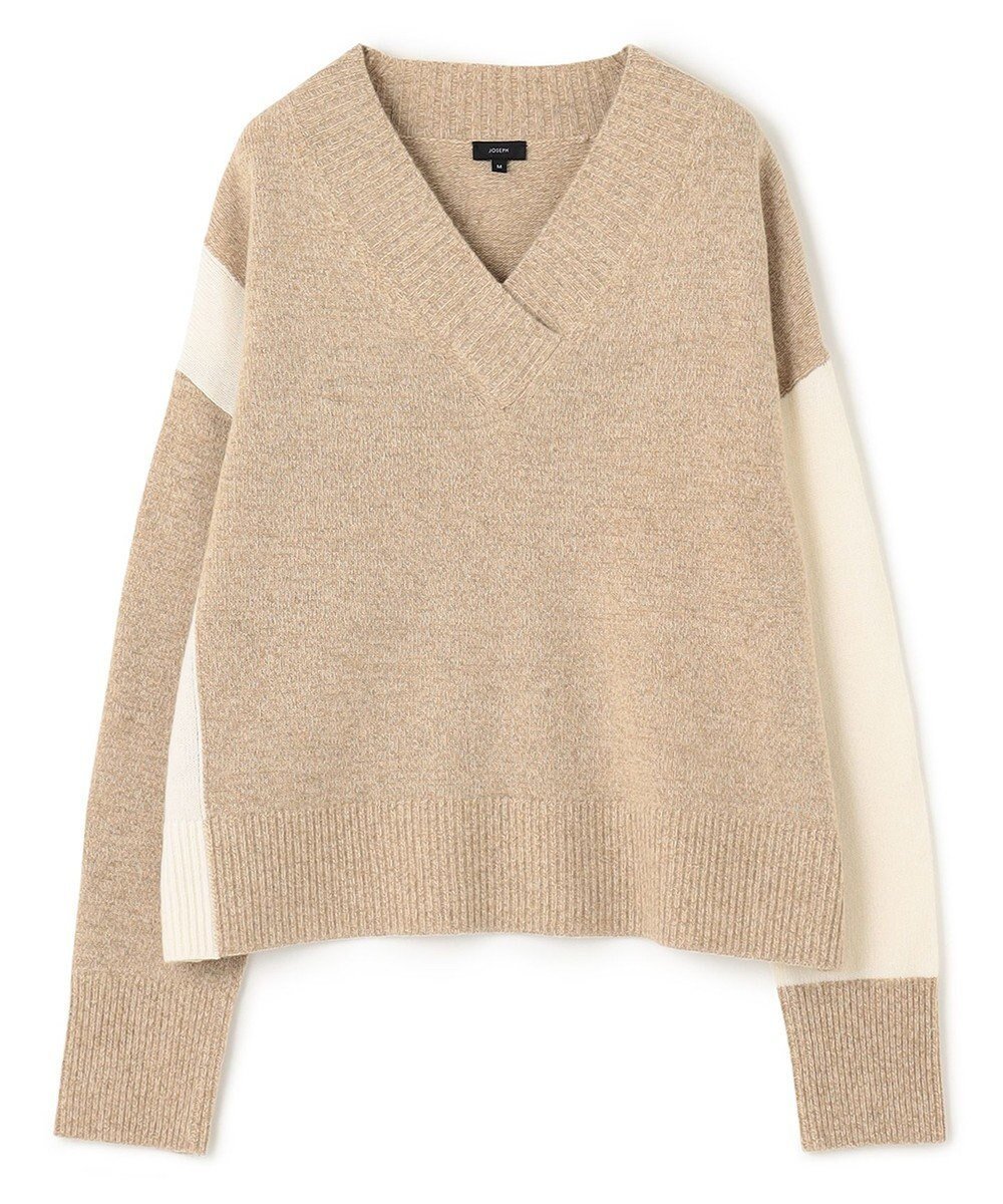 【ジョゼフ/JOSEPH】のウールミックス Vネックニット インテリア・キッズ・メンズ・レディースファッション・服の通販 founy(ファニー) ファッション Fashion レディースファッション Fashion for Women トップス・カットソー Cut & Sew Tops ニット Knit Tops & Sweaters Vネックトップス V-Neck Tops / V-Cut Neckline Shirts アウトレット Outlet / Clearance アシンメトリー Asymmetrical Style スペシャル Special, Limited Edition セーター Sweater, Knitwear ボトム Bottoms, Lower Wear ミックス Mix, Mixed Style A/W・秋冬 Autumn/Winter Cassonade|ID: prp329100004806259 ipo3291000000034876217