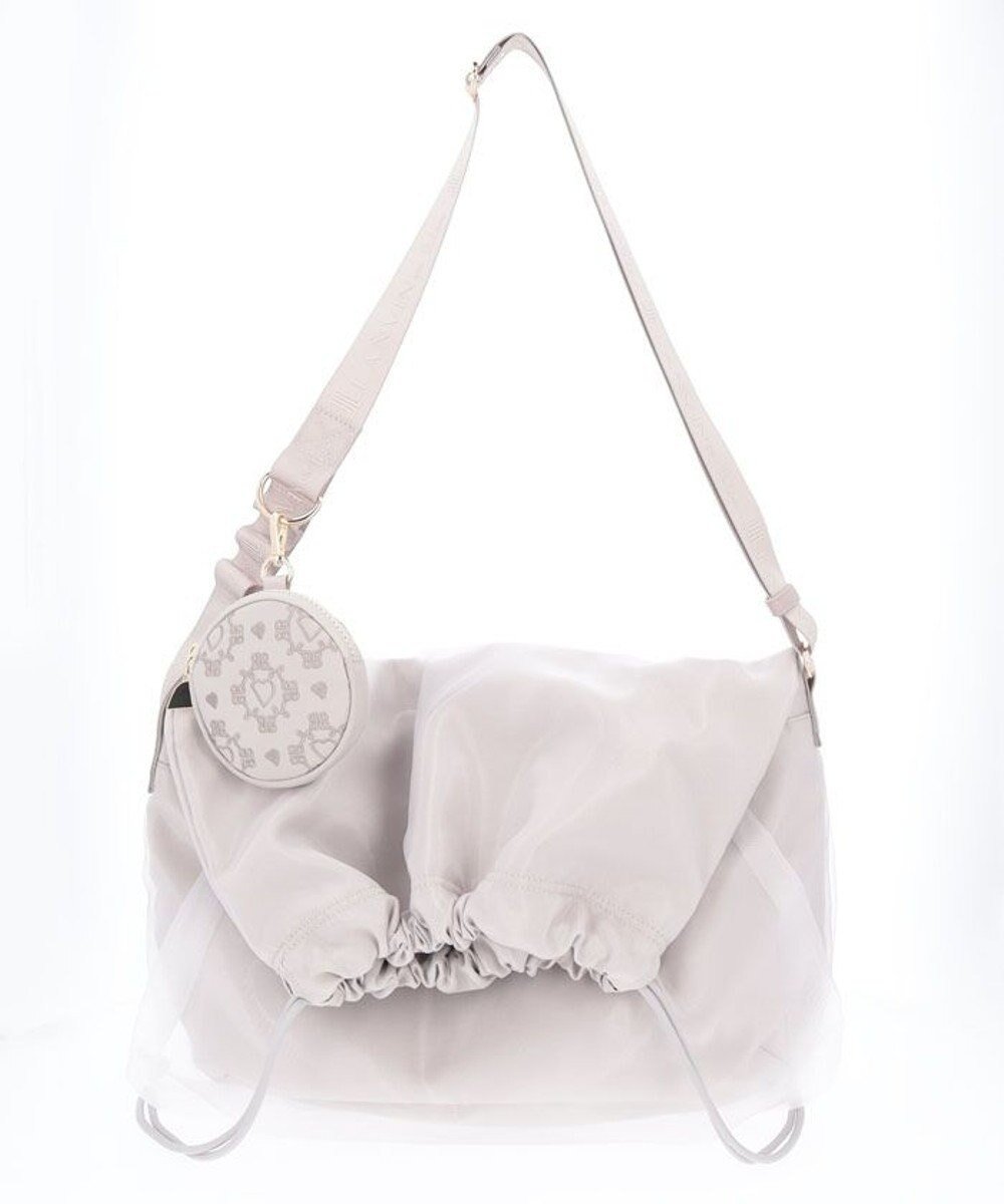 【ランバン オン ブルー/LANVIN en Bleu】のエテル ショルダーバッグ(大) インテリア・キッズ・メンズ・レディースファッション・服の通販 founy(ファニー) ファッション Fashion レディースファッション Fashion for Women エレガント 上品 Elegant スポーティ Sporty, Casual Athletic チュール Tulip, Tulip Motif ポーチ Pouch, Small Case 今季 This Season, Current Season グレージュ|ID: prp329100004806296 ipo3291000000034876508