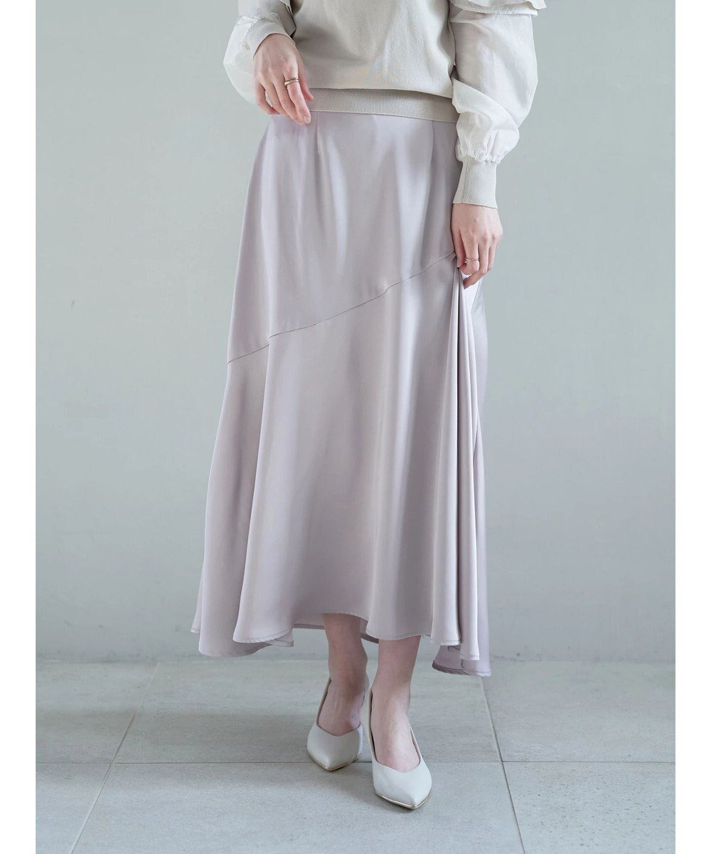 【イェッカ ヴェッカ/YECCA VECCA】のアシメマーメイドサテンスカート インテリア・キッズ・メンズ・レディースファッション・服の通販 founy(ファニー) ファッション Fashion レディースファッション Fashion for Women スカート Skirts アシンメトリー Asymmetrical Style サテン Satin, Glossy Fabric ポケット Pocket, Pocket Detail マーメイド Mermaid, Fishtail Silhouette 夏 Summer 春 Spring S/S・春夏 SS, Spring/Summer, Warm Season Gray Beige|ID: prp329100004806323 ipo3291000000034876614