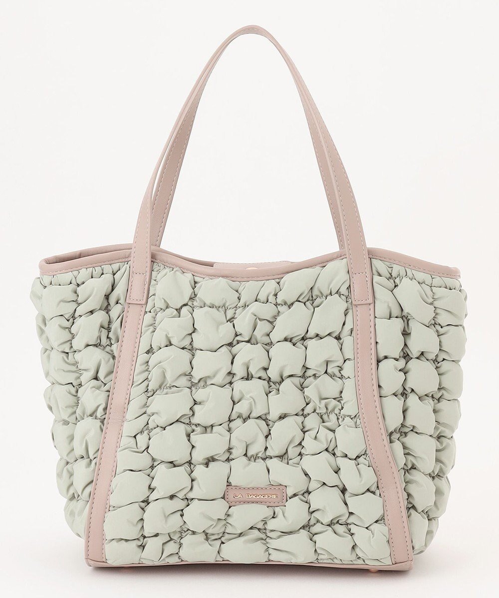 【ラ バガジェリー/LA BAGAGERIE】のポップコーンキルト2WAYトート Mサイズ インテリア・キッズ・メンズ・レディースファッション・服の通販 founy(ファニー) ファッション Fashion レディースファッション Fashion for Women バッグ Bags おすすめ Recommended / Our Picks キルティング Quilted, Quilting キルト Quilt, Quilted Fabric スマート Smart, Elegant ポケット Pocket, Pocket Detail ランダム Random, Irregular 夏 Summer 春 Spring S/S・春夏 SS, Spring/Summer, Warm Season A/W・秋冬 Autumn/Winter ビジネス 仕事 通勤 Business / Work / Commuting ライトグリーン|ID: prp329100004806332 ipo3291000000034876743