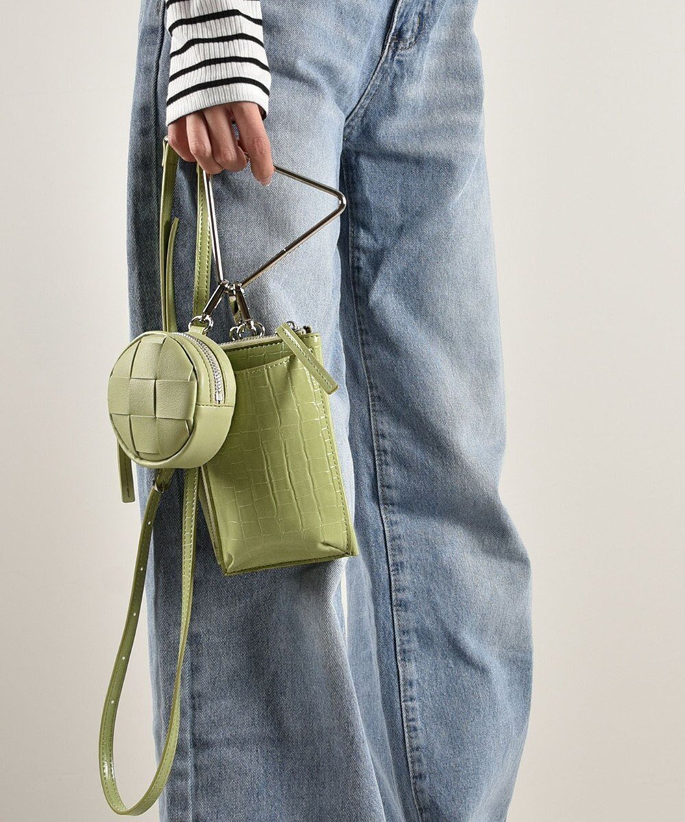 【ラ バガジェリー/LA BAGAGERIE】の【MONICA】トライアングルマルチショルダーバッグ インテリア・キッズ・メンズ・レディースファッション・服の通販 founy(ファニー) ファッション Fashion レディースファッション Fashion for Women バッグ Bags アクセサリー Fashion Accessories スマート Smart, Elegant ポケット Pocket, Pocket Detail ポーチ Pouch, Small Case メッシュ Mesh, Net Fabric ラップ Wrap, Wrap Design グリーン|ID: prp329100004806344 ipo3291000000034876919