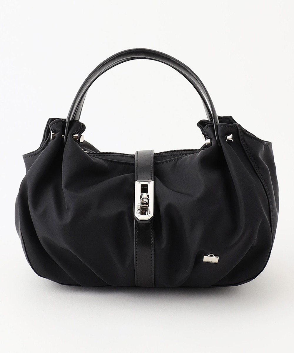 【ラ バガジェリー/LA BAGAGERIE】のタックラウンド2WAYミニバッグ インテリア・キッズ・メンズ・レディースファッション・服の通販 founy(ファニー) ファッション Fashion レディースファッション Fashion for Women バッグ Bags スマート Smart, Elegant フォルム Silhouette, Form ポケット Pocket, Pocket Detail ラウンド Round, Round Neck ブラック|ID: prp329100004806375 ipo3291000000034877356