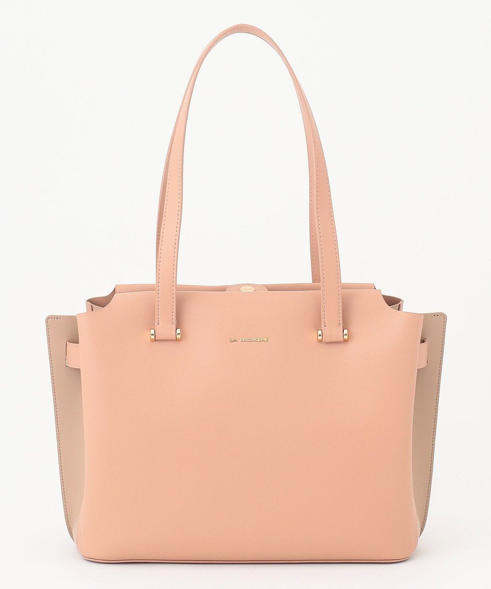 【ラ バガジェリー/LA BAGAGERIE】のコンビカラーA4トートバッグ インテリア・キッズ・メンズ・レディースファッション・服の通販 founy(ファニー) ファッション Fashion レディースファッション Fashion for Women バッグ Bags コンビ Combo, Combination Style シンプル Simple, Minimal スマート Smart, Elegant トレンド Trend, Trending Now ポケット Pocket, Pocket Detail エレガント 上品 Elegant ビジネス 仕事 通勤 Business / Work / Commuting ピンク|ID: prp329100004806377 ipo3291000000034877382