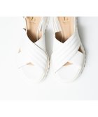 【ボントレ/BONTRE】の【LucaGrossi/ルカグロッシ】厚底クロスベルトストラップサンダル ホワイト|ID: prp329100004806416 ipo3291000000034877754