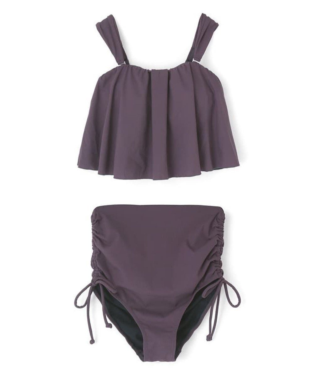 【三愛水着楽園/San-ai Resort】のワンピ見えハイウエストビキニ 9M・11L 【San-ai Resort(サンアイリゾート)】 インテリア・キッズ・メンズ・レディースファッション・服の通販 founy(ファニー) ファッション Fashion レディースファッション Fashion for Women 水着 Swimwear レディース水着・ビーチウェア Swimwear & Beachwear ギャザー Gathered, Ruffled ショーツ Shorts, Short Pants ストレッチ Stretch, Stretchy Fabric セパレート Separate, Two-Piece フレア Flare, Flared ラップ Wrap, Wrap Design リラックス Relax, Relaxed Fit 夏 Summer S/S・春夏 SS, Spring/Summer, Warm Season 水着 Swimsuit, Swimwear A/W・秋冬 Autumn/Winter グレー|ID: prp329100004807584 ipo3291000000034887315