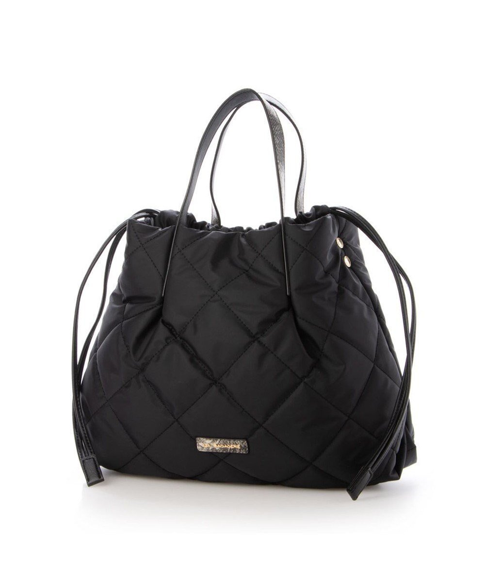 【ラ バガジェリー/LA BAGAGERIE】のドローストリング×キルト2WAYトート Sサイズ インテリア・キッズ・メンズ・レディースファッション・服の通販 founy(ファニー) ファッション Fashion レディースファッション Fashion for Women バッグ Bags キルティング Quilted, Quilting キルト Quilt, Quilted Fabric スマート Smart, Elegant タフタ Taffeta, Structured Fabric トレンド Trend, Trending Now ドローストリング Drawstring, Pull Cord パイソン Python, Snakeskin Pattern フェイクレザー Faux Leather, PU Leather ポケット Pocket, Pocket Detail マグネット Magnet, Magnetic Closure 人気 Popular, Best Seller 軽量 Lightweight, Ultra Light ブラック|ID: prp329100004807609 ipo3291000000034887445