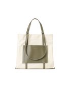 【ラ バガジェリー/LA BAGAGERIE】の【veganview】w handle canvas tote 人気、トレンドファッション・服の通販 founy(ファニー) ファッション Fashion レディースファッション Fashion for Women バッグ Bags キャンバス Canvas, Canvas Fabric スクエア Square, Square Shape ダブル Double, Double-Breasted ツイル Twist, Twisted Detail 定番 Standard, Basic Item ファブリック Fabric, Textile フォルム Silhouette, Form ポケット Pocket, Pocket Detail マグネット Magnet, Magnetic Closure エレガント 上品 Elegant thumbnail カーキ|ID: prp329100004807615 ipo3291000000034887486